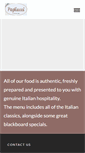 Mobile Screenshot of pagliaccirestaurant.co.uk